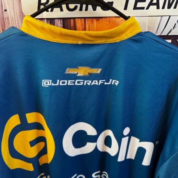 Joe Graf Jr SS-Green Light Racing Mens Pit Crew Shirt Size XL - Picture 6 of 8